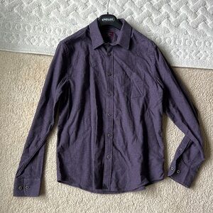 Mens Untickit button down 100% cotton long sleeve - size Large Purple